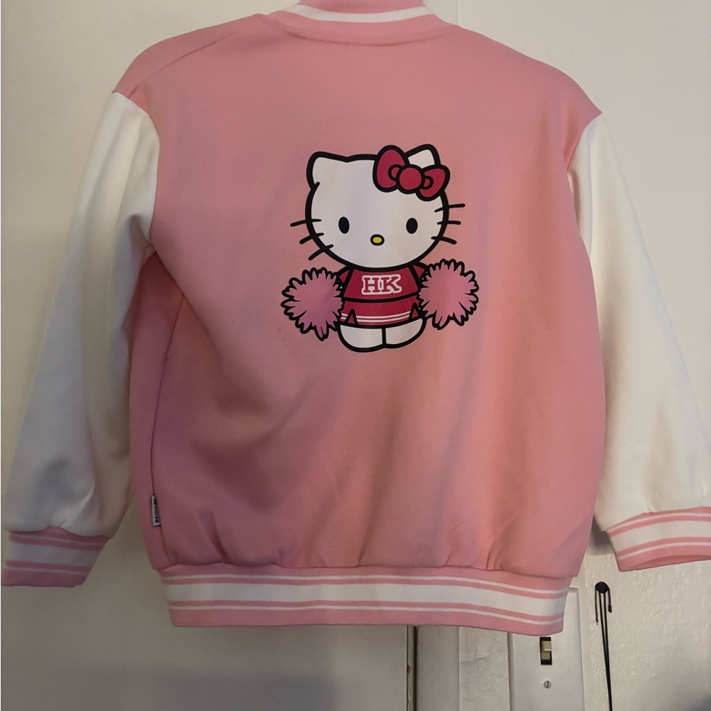 Hello Kitty Cheerleader Pink and White Sweatshirt